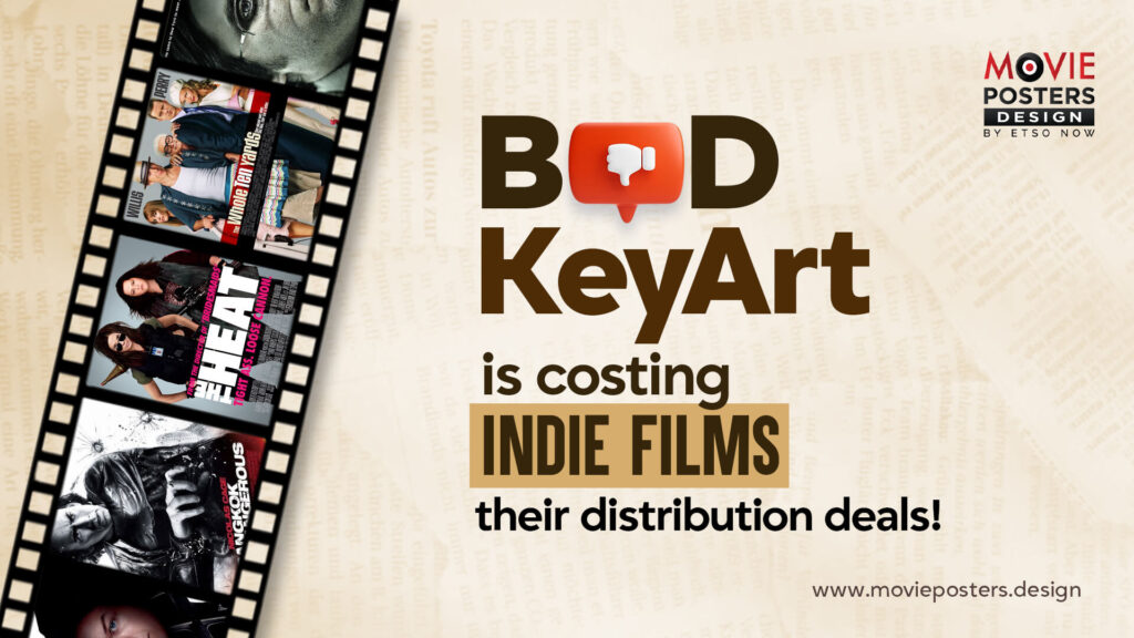 Movie poster design cost breakdown graphic comparing independent vs agency pricing points.